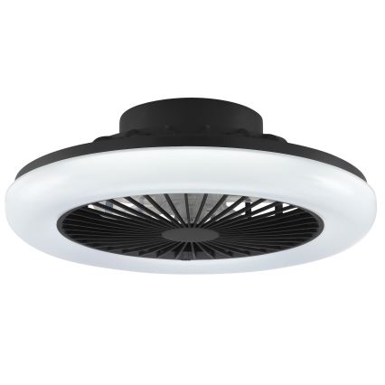 Brilliant - Lampă de tavan LED reglabilă cu ventilator MONTERO LED/20W/230V 2700-6500K Ø 42 cm negru + telecomandă