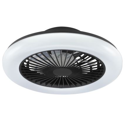 Brilliant - Lampă de tavan LED reglabilă cu ventilator MONTERO LED/20W/230V 2700-6500K Ø 42 cm negru + telecomandă