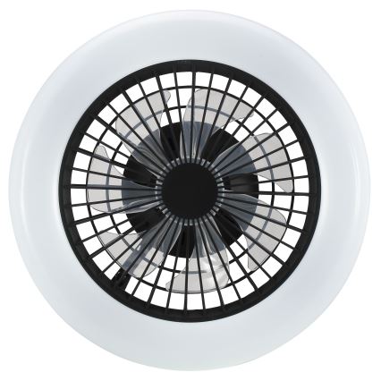 Brilliant - Lampă de tavan LED reglabilă cu ventilator MONTERO LED/20W/230V 2700-6500K Ø 42 cm negru + telecomandă