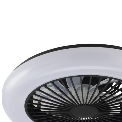 Brilliant - Lampă de tavan LED reglabilă cu ventilator MONTERO LED/20W/230V 2700-6500K Ø 42 cm negru + telecomandă
