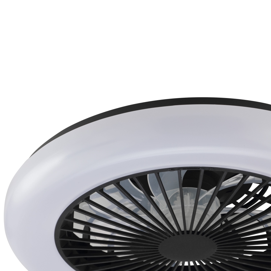 Brilliant - Lampă de tavan LED reglabilă cu ventilator MONTERO LED/20W/230V 2700-6500K Ø 42 cm negru + telecomandă