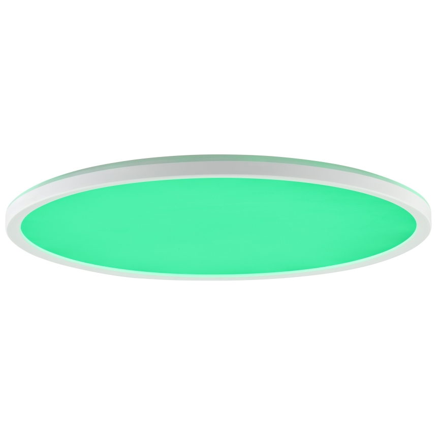 Brilliant - Plafonieră LED RGBW dimabilă LUMARO, 22 W, 230 V, 4000 K, Ø 42 cm, alb + telecomandă