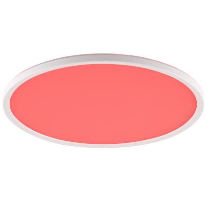 Brilliant - Plafonieră LED RGBW dimabilă LUMARO, 22 W, 230 V, 4000 K, Ø 42 cm, alb + telecomandă