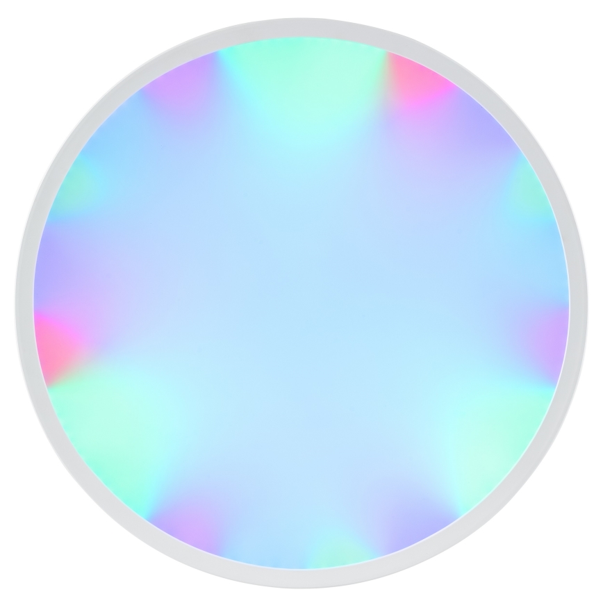 Brilliant - Plafonieră LED RGBW dimabilă LUMARO, 22 W, 230 V, 4000 K, Ø 42 cm, alb + telecomandă