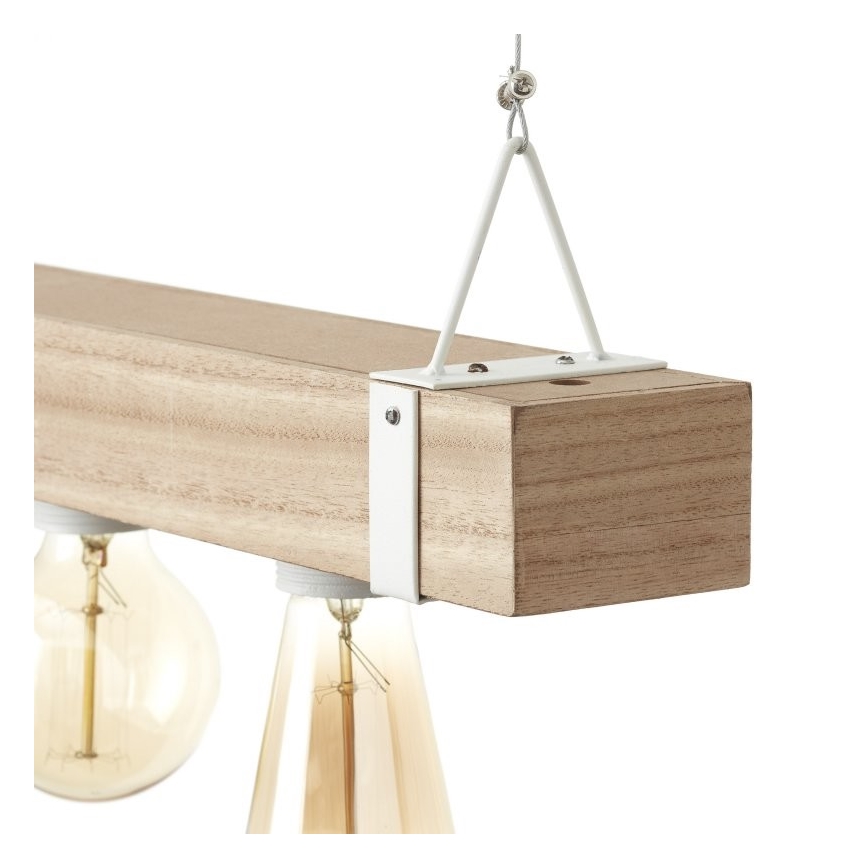 Brilliant - Lustră pe cablu WHITEWOOD 5xE27/30W/230V