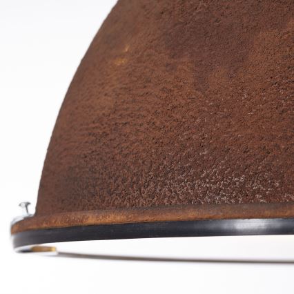 Brilliant - Lustra pe lanț JESPER GLAS 1xE27/60W/230V cupru