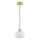 Brilliant - Lustră suspendată pe cablu FANNY 1xE27/20W/230V, Ø 22 cm, alamă