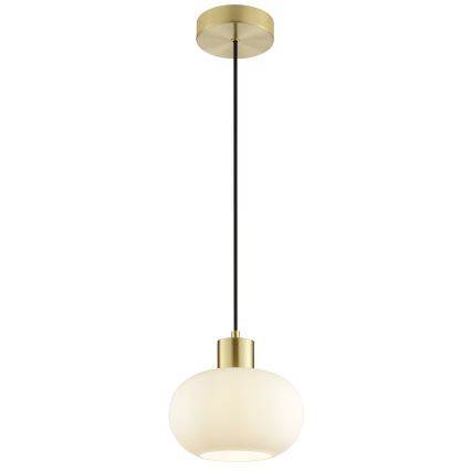 Brilliant - Lustră suspendată pe cablu FANNY 1xE27/20W/230V, Ø 22 cm, alamă