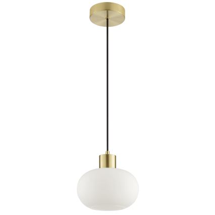 Brilliant - Lustră suspendată pe cablu FANNY 1xE27/20W/230V, Ø 22 cm, alamă
