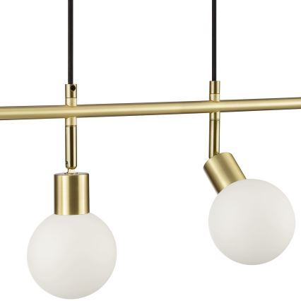 Brilliant - Lustră suspendată pe cablu JORGE 4xG9/10W/230V, alamă