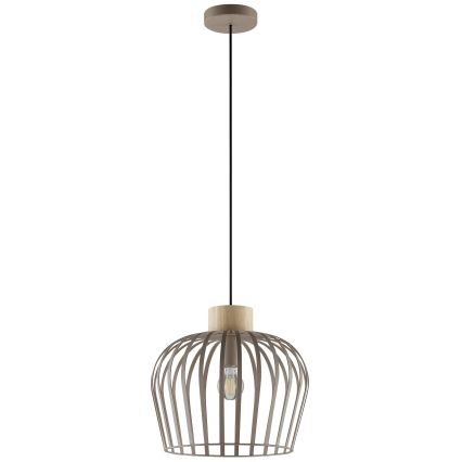 Brilliant - Pandantiv suspendat pe cablu NORDIC CAGE 1xE27/20W/230V diam. 35 cm bej