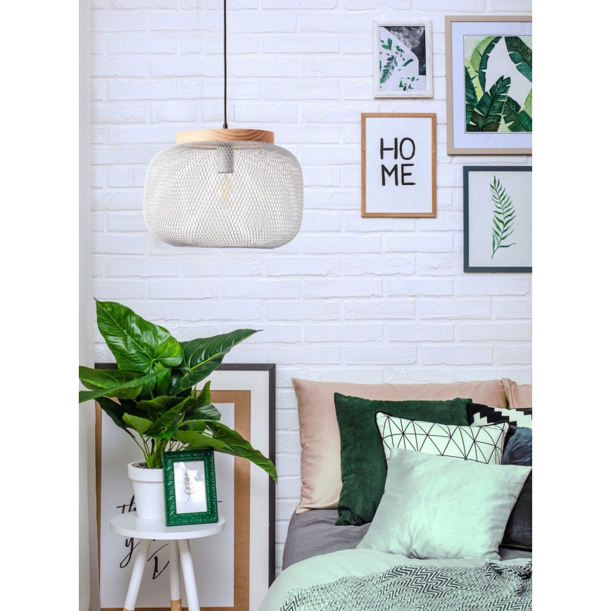 Brilliant - Pendul pe cablu GIADA, 1xE27/40W/230V, Ø 39 cm, gri