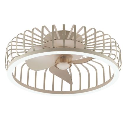 Brilliant - Corp LED de tavan dimmabil cu ventilator CAPO LED/36W/230V 2700-6500K Ø 48 cm bej + telecomandă