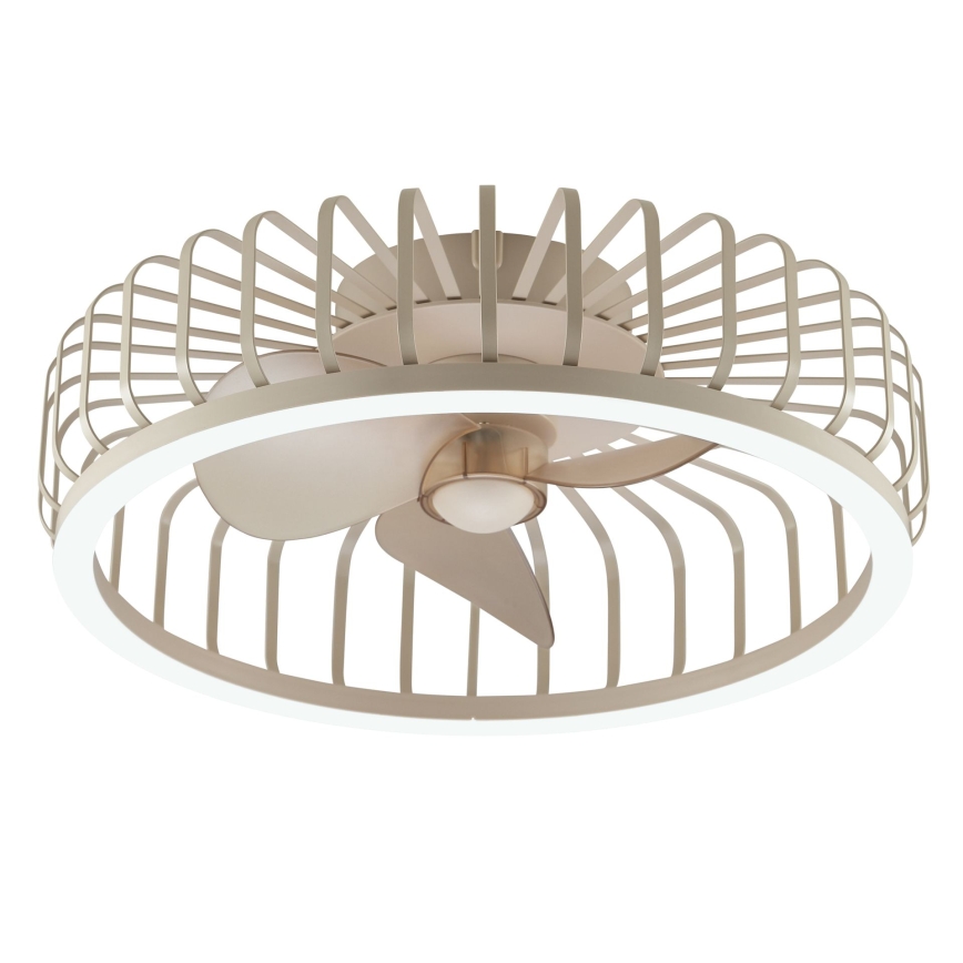 Brilliant - Corp LED de tavan dimmabil cu ventilator CAPO LED/36W/230V 2700-6500K Ø 48 cm bej + telecomandă