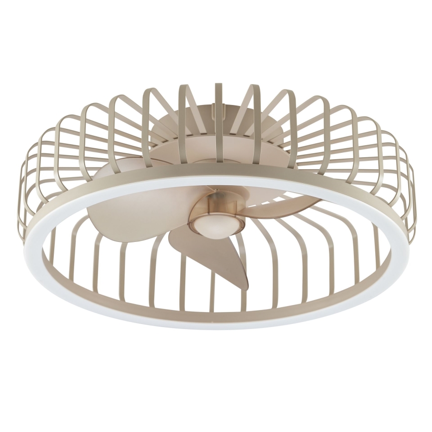 Brilliant - Corp LED de tavan dimmabil cu ventilator CAPO LED/36W/230V 2700-6500K Ø 48 cm bej + telecomandă