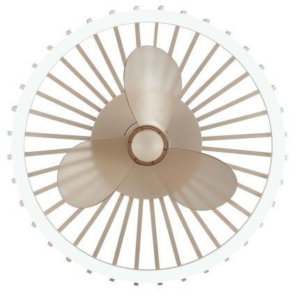 Brilliant - Corp LED de tavan dimmabil cu ventilator CAPO LED/36W/230V 2700-6500K Ø 48 cm bej + telecomandă