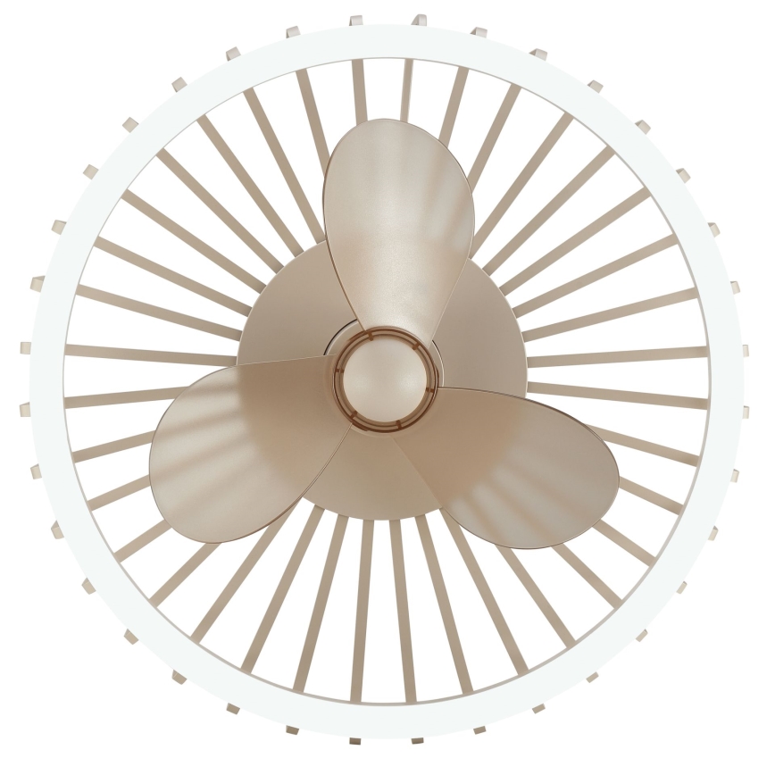 Brilliant - Corp LED de tavan dimmabil cu ventilator CAPO LED/36W/230V 2700-6500K Ø 48 cm bej + telecomandă