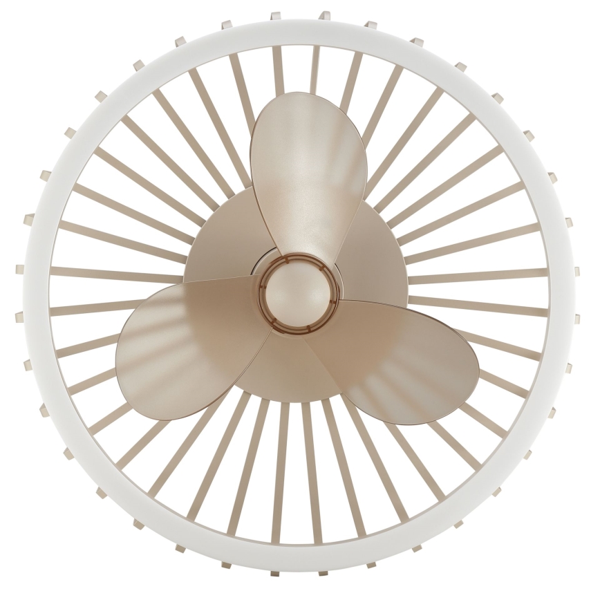 Brilliant - Corp LED de tavan dimmabil cu ventilator CAPO LED/36W/230V 2700-6500K Ø 48 cm bej + telecomandă