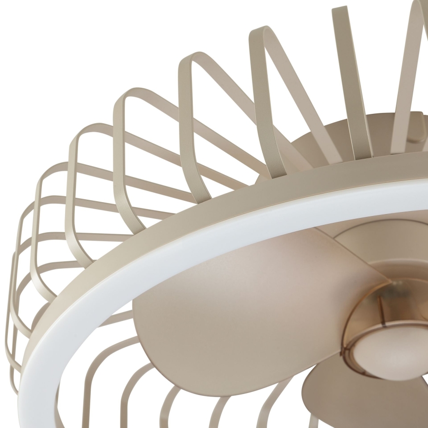 Brilliant - Corp LED de tavan dimmabil cu ventilator CAPO LED/36W/230V 2700-6500K Ø 48 cm bej + telecomandă