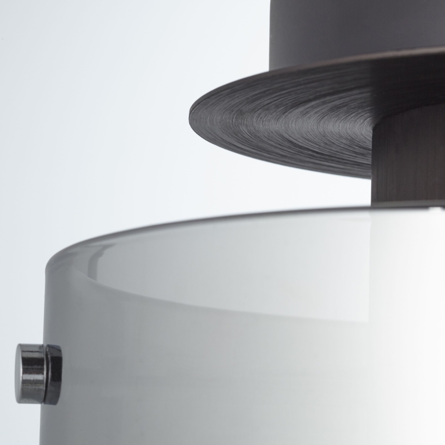 Brilliant - Plafonieră BETH 1xE27/60W/230V, Ø 20 cm, negru/fumuriu