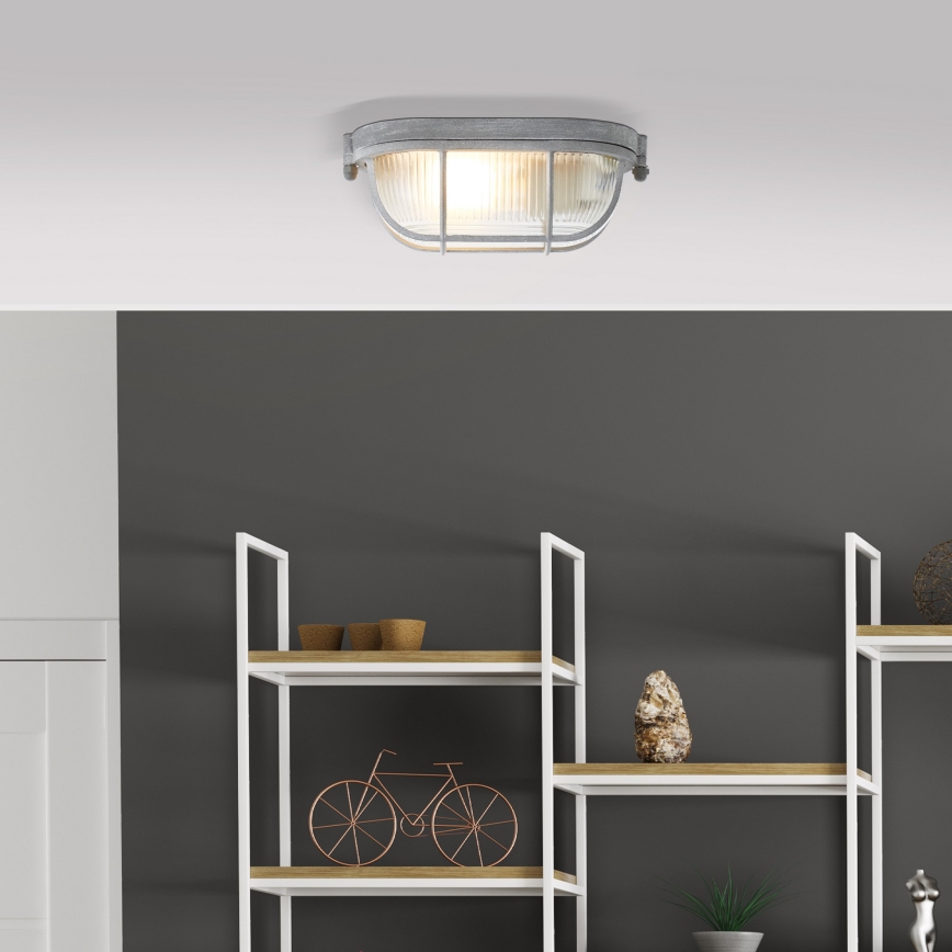 Brilliant - Plafonieră BOBBI 1xE27/40W/230V gri