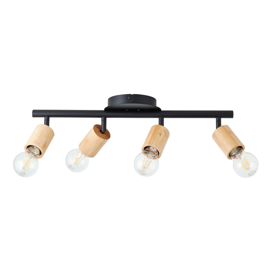 Brilliant - Plafonieră cu spoturi 4xE27/28W/230V, bambus