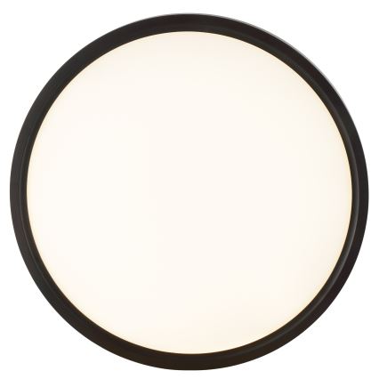 Brilliant Plafonieră LED GALO, 26W/230V, diametru 40 cm, cu senzor de mișcare și crepuscular, negru