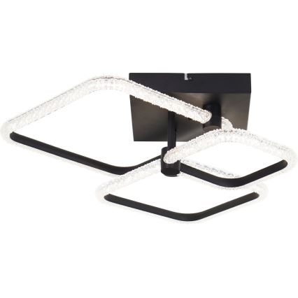 Brilliant - Plafonieră LED dimmabilă AYDIN LED/30W/230V 3000-6500K neagră + telecomandă