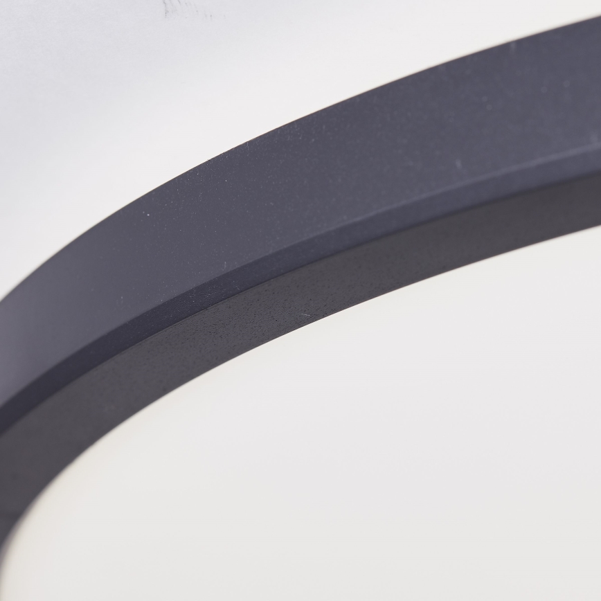 Brilliant - Plafonieră LED dimabilă pentru baie BRENNAN LED/35W/230V Ø 54 cm IP44, neagră