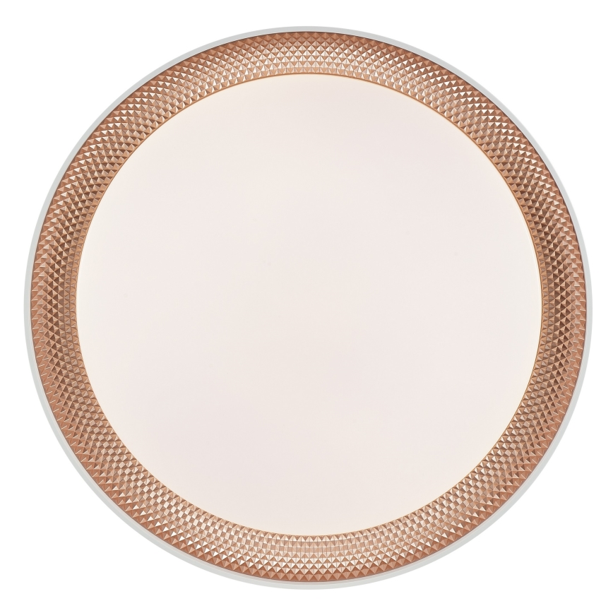 Brilliant - Plafonieră LED reglabilă WALDO LED/24W/230V 3000-6500K Ø 38,5 cm alb/aur roz + telecomandă