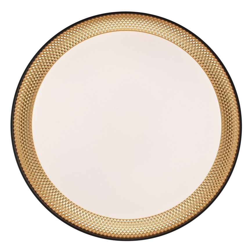 Brilliant - Plafonieră LED dimabilă WALDO LED/24W/230V 3000-6500K Ø 38,5 cm negru/auriu + telecomandă