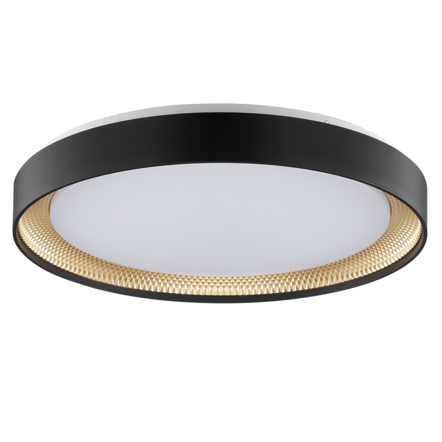 Brilliant - Plafonieră LED dimabilă WALDO LED/36W/230V 3000-6500K Ø 48,5 cm negru/auriu + telecomandă inclusă