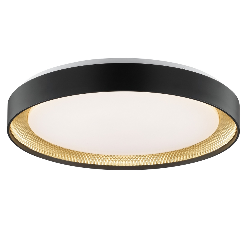 Brilliant - Plafonieră LED dimabilă WALDO LED/36W/230V 3000-6500K Ø 48,5 cm negru/auriu + telecomandă inclusă