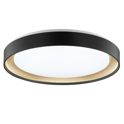 Brilliant - Plafonieră LED dimabilă WALDO LED/36W/230V 3000-6500K Ø 48,5 cm negru/auriu + telecomandă inclusă