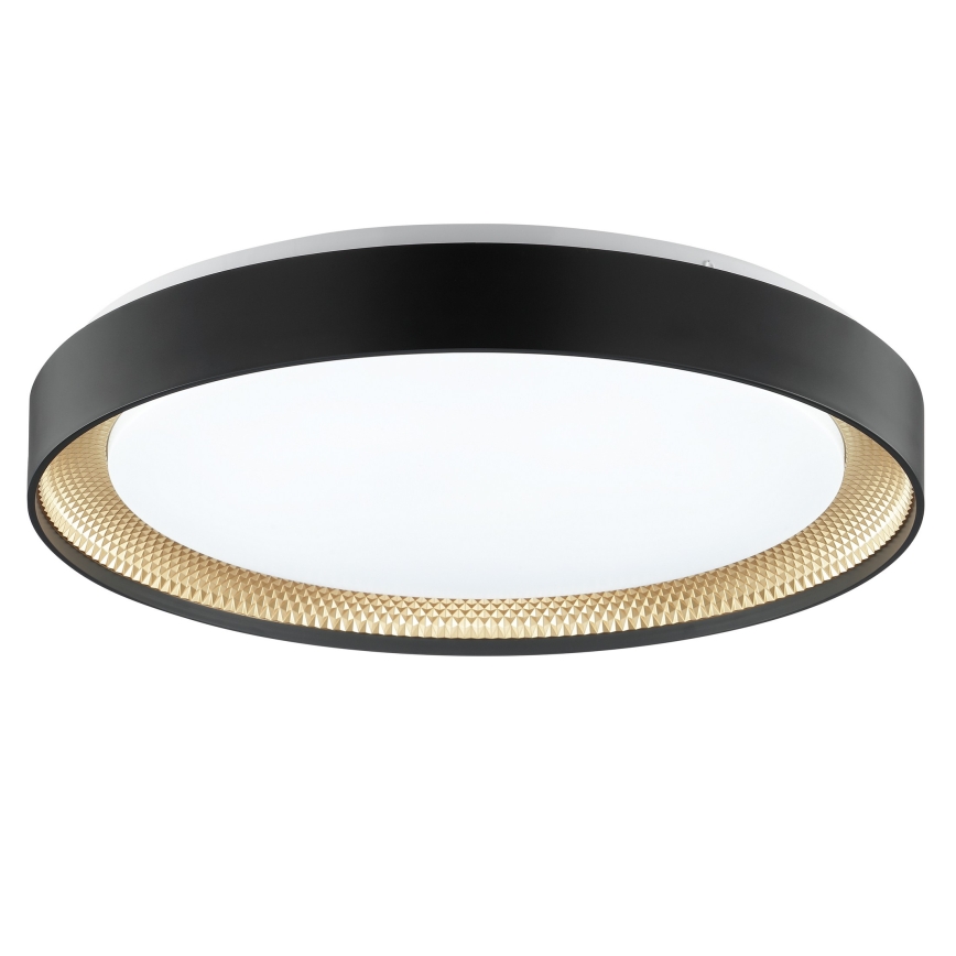 Brilliant - Plafonieră LED dimabilă WALDO LED/36W/230V 3000-6500K Ø 48,5 cm negru/auriu + telecomandă inclusă