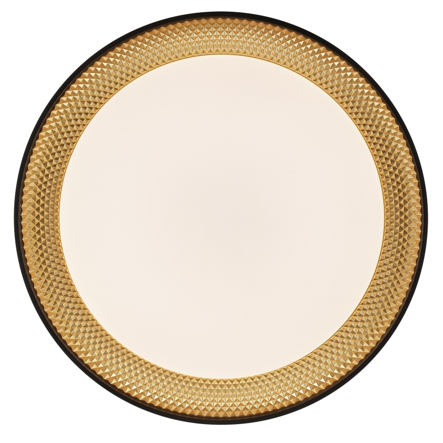 Brilliant - Plafonieră LED dimabilă WALDO LED/36W/230V 3000-6500K Ø 48,5 cm negru/auriu + telecomandă inclusă