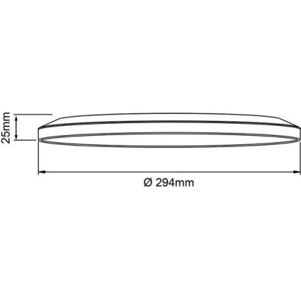Brilliant - Plafonieră LED dimabilă SORELL LED/18W/230V 3000-6500K Ø 29 cm albă + telecomandă