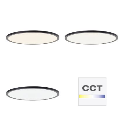 Brilliant - Plafonieră LED dimabilă TUCO LED/33W/230V 3000-6500K Ø 50 cm neagră + telecomandă inclusă
