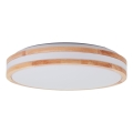 Brilliant - Plafonieră LED LASKOS LED/22W/230V, diam. 38 cm, lemn de hevea