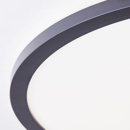 Brilliant - Plafonieră LED MILTON, 24W, 230V, Ø 42 cm, neagră