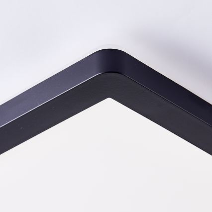 Brilliant - Plafonieră LED MILTON LED/24W/230V 42x42 cm neagră
