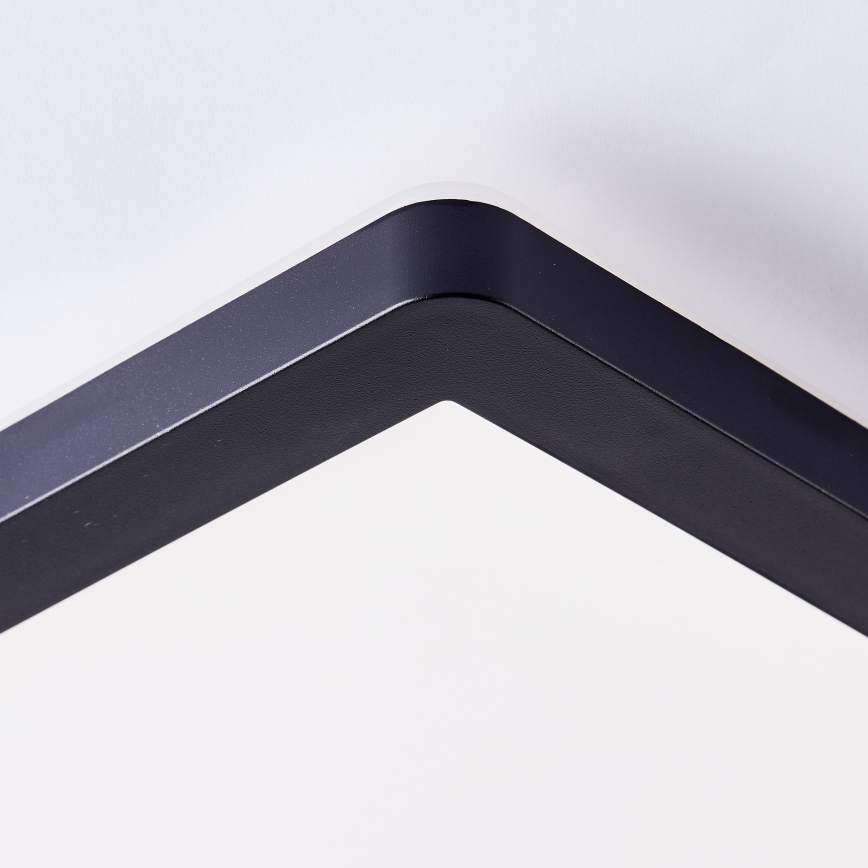 Brilliant - Plafonieră LED MILTON LED/24W/230V 42x42 cm neagră