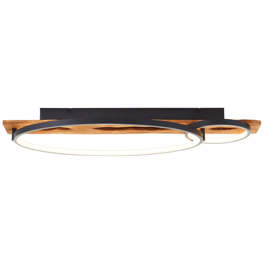 Brilliant - Plafonieră LED reglabilă PIRUS LED/30W/230V 30x70 cm din lemn de cauciuc