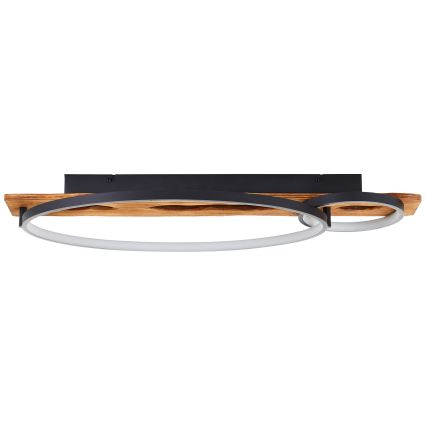 Brilliant - Plafonieră LED reglabilă PIRUS LED/30W/230V 30x70 cm din lemn de cauciuc