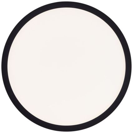 Brilliant - Plafonieră LED dimabilă SORELL, 18 W, 230 V, 3000–6500 K, Ø 29 cm, neagră, cu telecomandă
