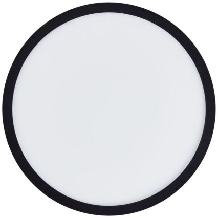 Brilliant - Plafonieră LED dimabilă SORELL, 18 W, 230 V, 3000–6500 K, Ø 29 cm, neagră, cu telecomandă