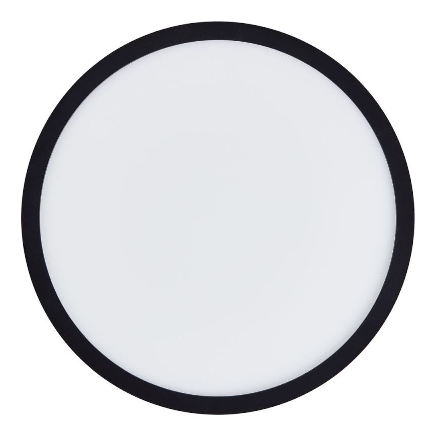 Brilliant - Plafonieră LED dimabilă SORELL, 18 W, 230 V, 3000–6500 K, Ø 29 cm, neagră, cu telecomandă