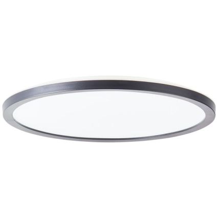 Brilliant - Plafonieră LED dimabilă SORELL, 18 W, 230 V, 3000–6500 K, Ø 29 cm, neagră, cu telecomandă