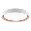 Brilliant - Plafonieră LED reglabilă WALDO LED/36W/230V 3000-6500K Ø 48,5 cm albă/aur roz + telecomandă