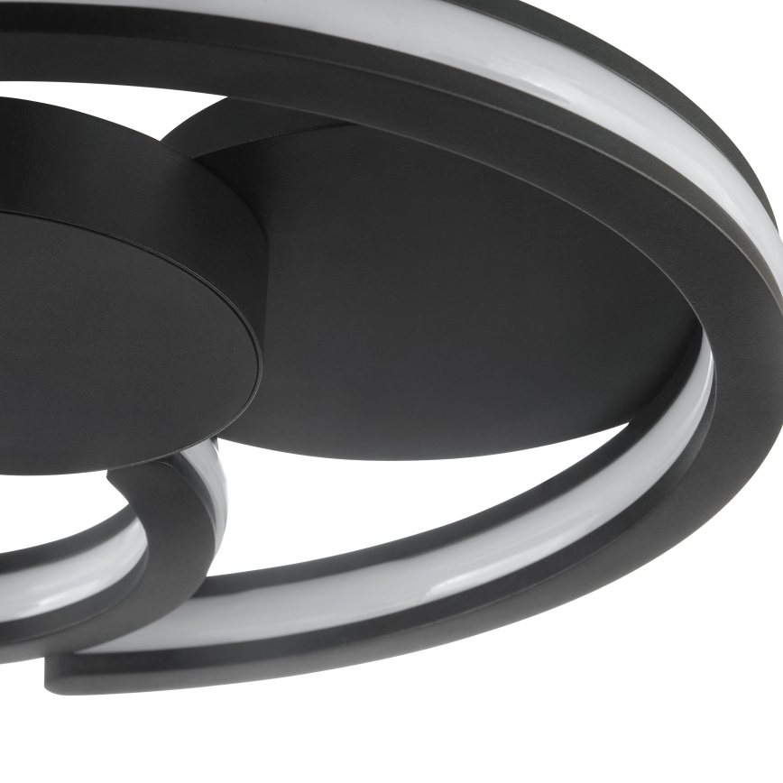 Brilliant - Plafonieră LED REVOLA LED/33W/230V 3000/4000/6500K diam. 40 cm neagră